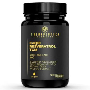 Imagem de Coenzima Q10 (ubiquinona)+trans Resveratrol+tcm Vegan 60 Cap