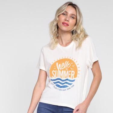 Imagem de T-Shirt Al Is Love Silk Hello To Summer Feminina - All Is Love