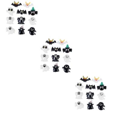 Imagem de Toyvian Adesivos De Decalque 90 Peças Acessórios De Decoração De Celular Diy De Halloween Adesivos Faça Você Mesmo Cabochons Flatback Do Dia Das Bruxas Plástico Desenho Animado De Cabelo