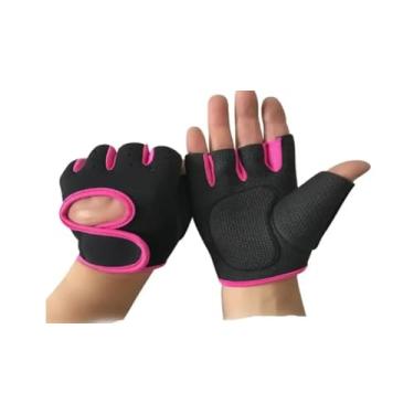 Imagem de Luva de Academia Premium Ajustável em Neoprene para Musculação, Levantamento de Peso, Crossfit e Bicicleta - Proteção Reforçada Unissex (Masculino/Feminino) (Rosa)