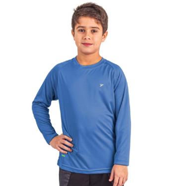 Imagem de Infantil - Camiseta Poker Fator de Proteção UV50+ - Azul Hortência  unissex