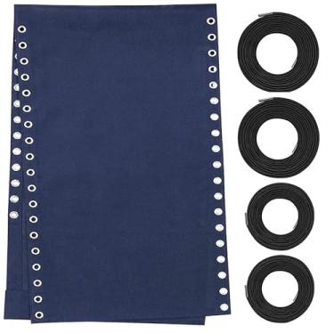 Imagem de Tecido de substituição para cadeira de gravidade zero com kit de cordão elástico, pano de reparo de 53 cm de largura com cabo de substituição para cadeiras antigravidade extragrandes GG antigravidade,