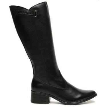 Imagem de Bota Feminina Preta Montaria Cano Longo Em Couro 4702-Feminino
