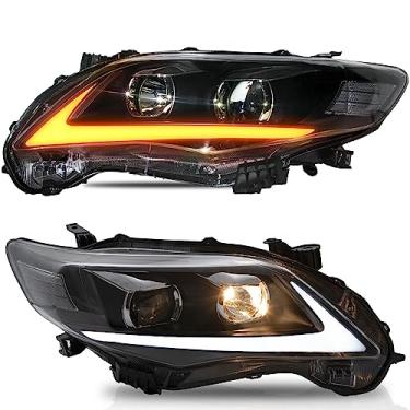 Imagem de VLAND Compatível com o conjunto de faróis Toyota Corolla 2011 2012 2013 (não para modelos Corolla Le!)