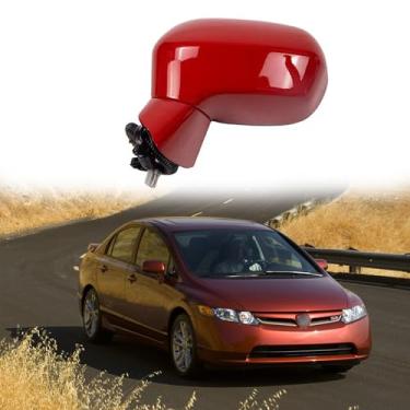 Imagem de Conjunto de espelho lateral do motorista adequado para Honda CIVIC 2006 2007 2008 2009 2010 2011 HONDA CIVIC ajuste de lente de substituição do espelho retrovisor lateral