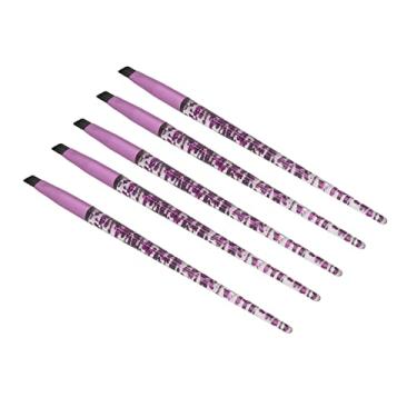 Imagem de Conjunto de Escova de Sobrancelha Com Alça de Glitter Ferramenta de Sobrancelha de Cabelo Macio para Maquiagem de Sobrancelha, Linhas Finas, Maquiagem Esfumaçada, Sombra,