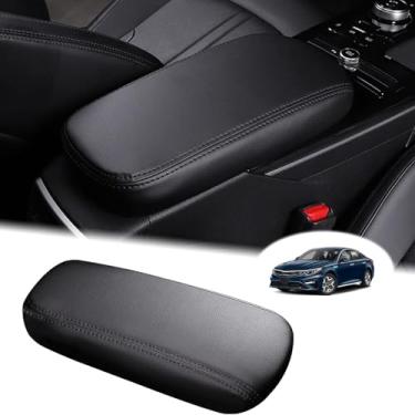 Imagem de Aunginsy Capa protetora de couro para console central de carro compatível com Kia K5 DL 2021-2024 console central de carro capa de caixa de assento almofada protetor de tampa à prova d'água