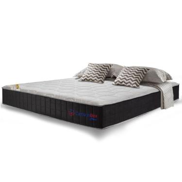Imagem de Colchão King Com Molas Ensacadas Cama Inbox Cloud Cinza 193x203x28