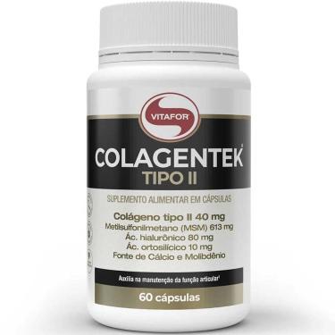 Imagem de Colágeno Tipo 2 Colagentek Tipo II 790mg 60 cápsulas Vitafor