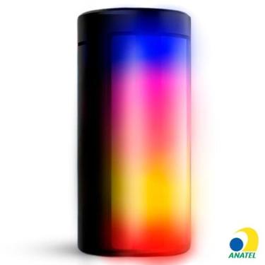 Imagem de Caixa de Som Bluetooth 5W Com Iluminação Led 7.4 x 7.4 x 15 cm GRASEP 