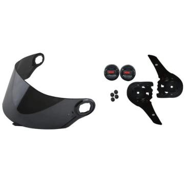 Imagem de Kit Reparo Capacete Ls2 Ff358 Ff396 FF310 + Viseira Fume - Polivisor