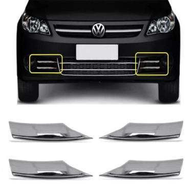 Imagem de Aplique Cromado Farol De Milha (Palheta) Gol G5 - CROMAX