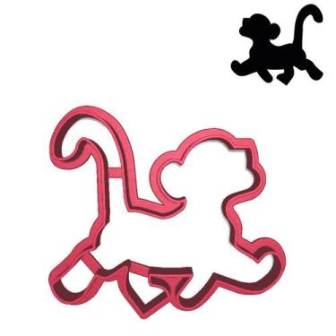 Imagem de Cortador Contorno Rei Leão Simba Andando Savana - DOCE IMPRESSO, 6,0cm