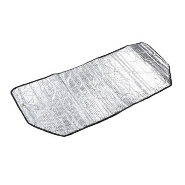 Imagem de UxicRuya Cobertura de Ar Condicionado Proteção Isolamento Térmico Telhado à Prova de Poeira Folha de Alumínio Capa Protetora Guarda-sóis de Ar Condicionado, 110cmx45cm