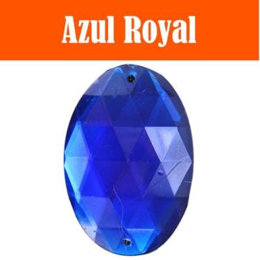 Imagem de Chaton Oval Taz-021 - 25mm - Azul Royal - Nº: 6 - Nybc