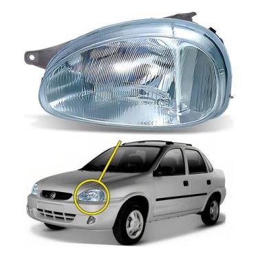 Imagem de Farol Dianteiro Esquerdo Corsa Classic 1.0 1997 A 2010 - RF