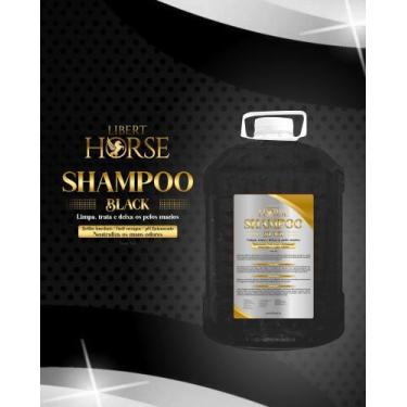 Imagem de Shampoo Black 5L - Libert Horse  Shampoo para cavalos de pelos escuros