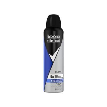 Imagem de Desodorante Antitranspirante Aerosol Rexona Men - Clinical Clean 150ml