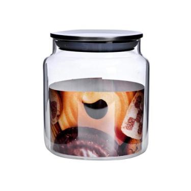 Imagem de Pote Porta Mantimento Vidro Borossilicato Tampa Inox 1,1L - ROCIE