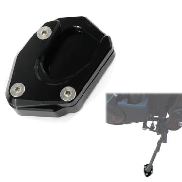Imagem de Xitomer Suporte lateral para motocicleta ampliador, para HONDA CBR500R/CB500F/CB500X/CB125R/CB300R/CB650R/CBR650R/CB400X, sapatos de suporte, placa ampliadaxitomer preto SSE0201