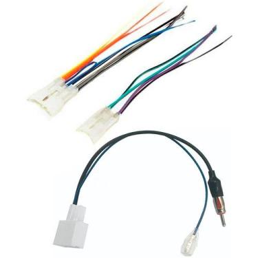 Imagem de Kit Chicote Ligação e Adaptador Antena Toyota Corolla 2009 à 2018 Hilu