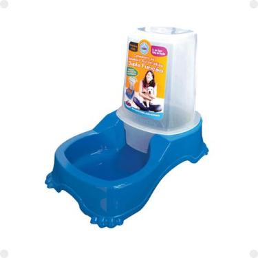 Imagem de Comedouro ou Bebedouro Automático Dupla Função Azul - Pet Injet