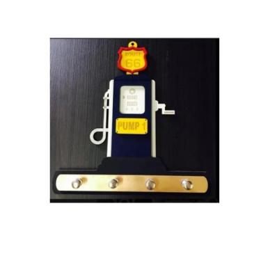 Imagem de Porta Chaves Madeira Mdf Não Esqueça Chaves Routi 66 - casa Nobre