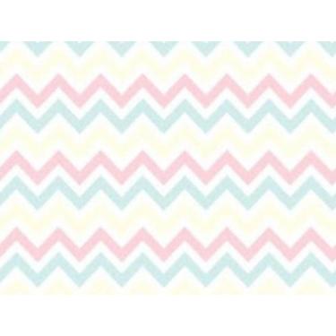 Imagem de Papel de Parede Chevron Tons Pastéis Quarto Bebe Menino e Menina - IC 