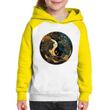 Imagem de Moletom Infantil Gêmeos Sígno - Foca na Moda, Branco, Amarelo, 4