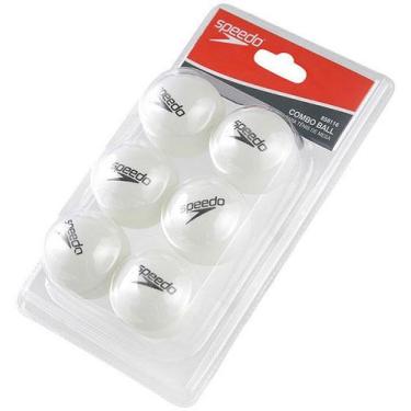 Imagem de Bolinha Tenis Mesa 6 bolas plastico - Speedo, Branco