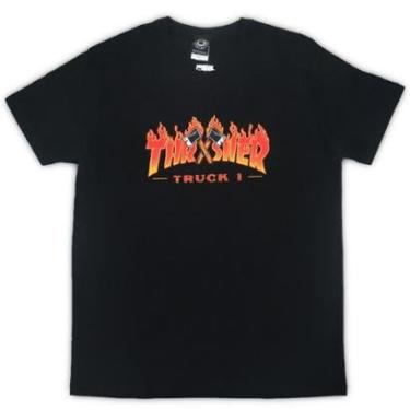 Imagem de Camiseta Thrasher Magazine Truck Logo - Preto-Masculino