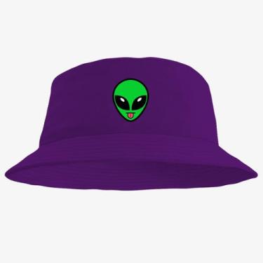Imagem de Chapéu Bucket Hat Estampado ET Verde - MP Moda Masculina, Único, Roxo