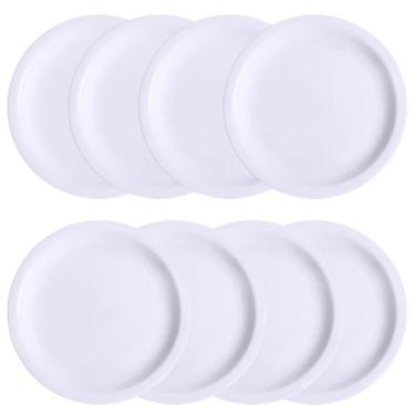 Imagem de Jogo 8 Pratos Raso Restaurante Hotel Protel Porcelana Schmidt - Porcel