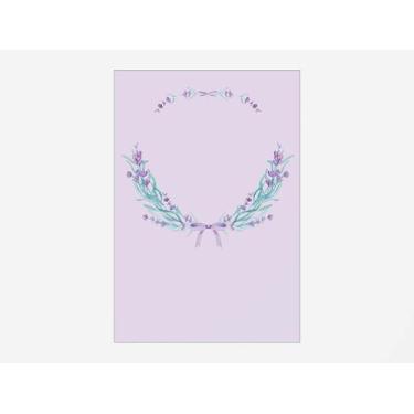 Imagem de Painel De Festa Vertical 1,50 x 2,20 - Flor Lavanda Aquarela 048 - Via