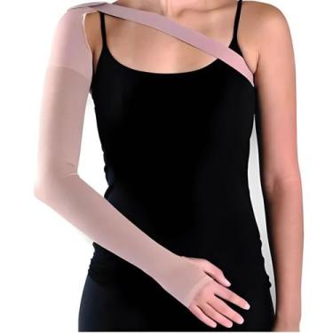 Imagem de Braçadeira Compressão Metacarpo 30-40mmHg Confortável Tratamento Linfe