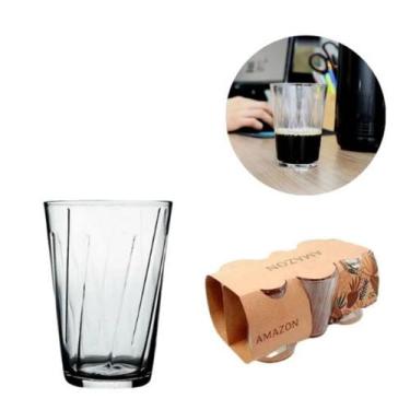Imagem de Kit 6 Copos de vidro 190ml - Modelo Amazonia Nadir, 190ml