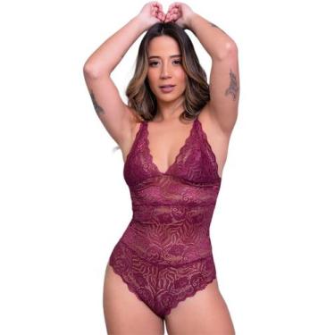 Imagem de Body Decote Lingerie Transparente Casual Blogueira - Bella Fiore Modas