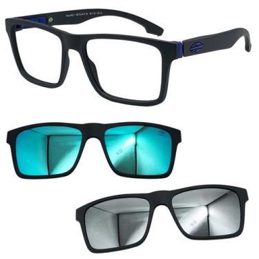 Imagem de Oculos Mormaii Swap NG 2 6153 A41 com 2 Clipons - Escolha, Azul, Prata