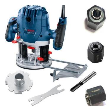 Imagem de Tupia Manual Coluna Bosch 1300w Gof 130 Com Pinça 8mm 220v