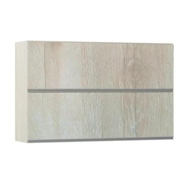 Imagem de Armário Basculante Duplo Luciane 120cm 2 Portas Lis, Legno Crema