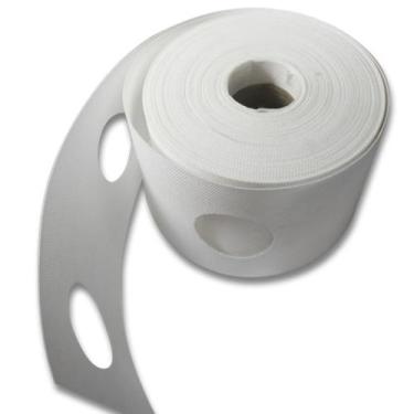 Imagem de Entretela Para Cortina TNT 08 cm com Furos Branca - 10 Metros - Vicone