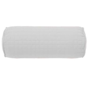 Imagem de Almofada Rolinho Pastilha Plaza Com Enchimento Lavive Branco