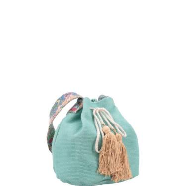 Imagem de Bucket Bag Ariane em Tecido Bauarte, Verde, M