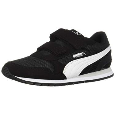 Imagem de PUMA Gancho e laço St Runner para crianças, Puma Preto-puma branco-cinza violeta, 17