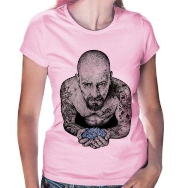 Imagem de Baby Look Walter White Tattoo Heisenberg - Foca na Moda, Rosa bebê, G