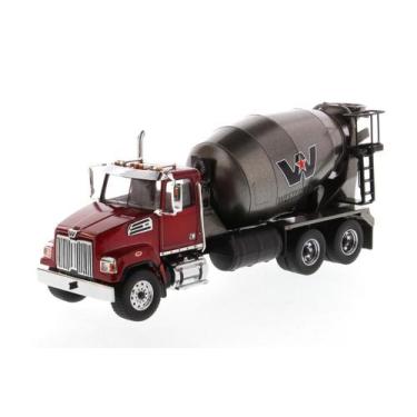 Imagem de Miniatura Caminhão De Concreto Diecast Masters Mixer 1/50, Vermelho