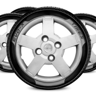 Imagem de Jogo Calota Aro 13 Design Ka Compatível Ford