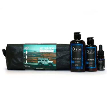 Imagem de Kit Necessaire + Shampoo + Balm + Óleo de Barba Linha Oslo Viking