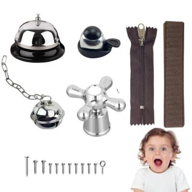 Imagem de Conjunto de acessórios Busy Board, 6 peças para crianças pequenas, bat