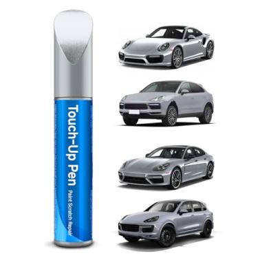 Imagem de RSACET Tinta de retoque Carrara branca metálica (S9R/2Y) compatível com Porsche Exact Match Touch Up Paint Reparação de arranhões de carro